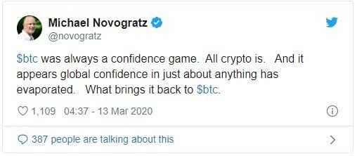 Mike Novogratz : Bitcoin 'Her Zaman Güven Oyunu'
